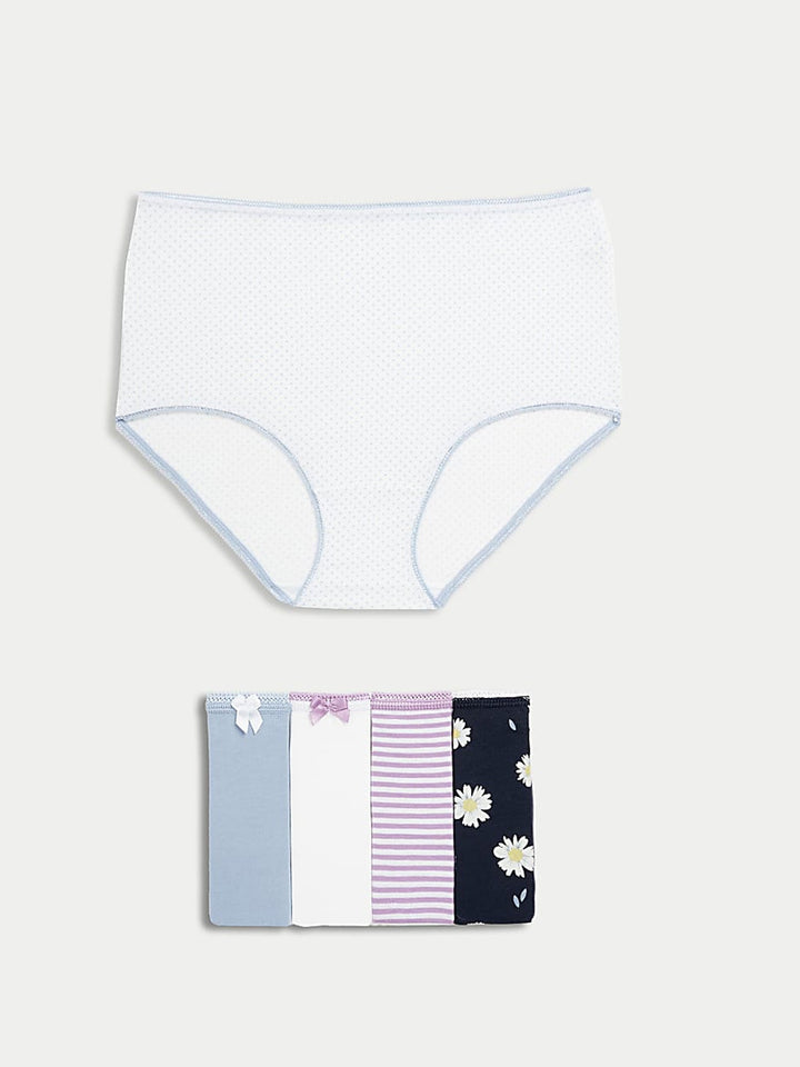 M&S Ladies 5 Pack Full Briefs T61/2110X (Lilac)