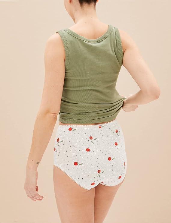 M&S Ladies 5 Pack Full Briefs T61/2110X (Orange)