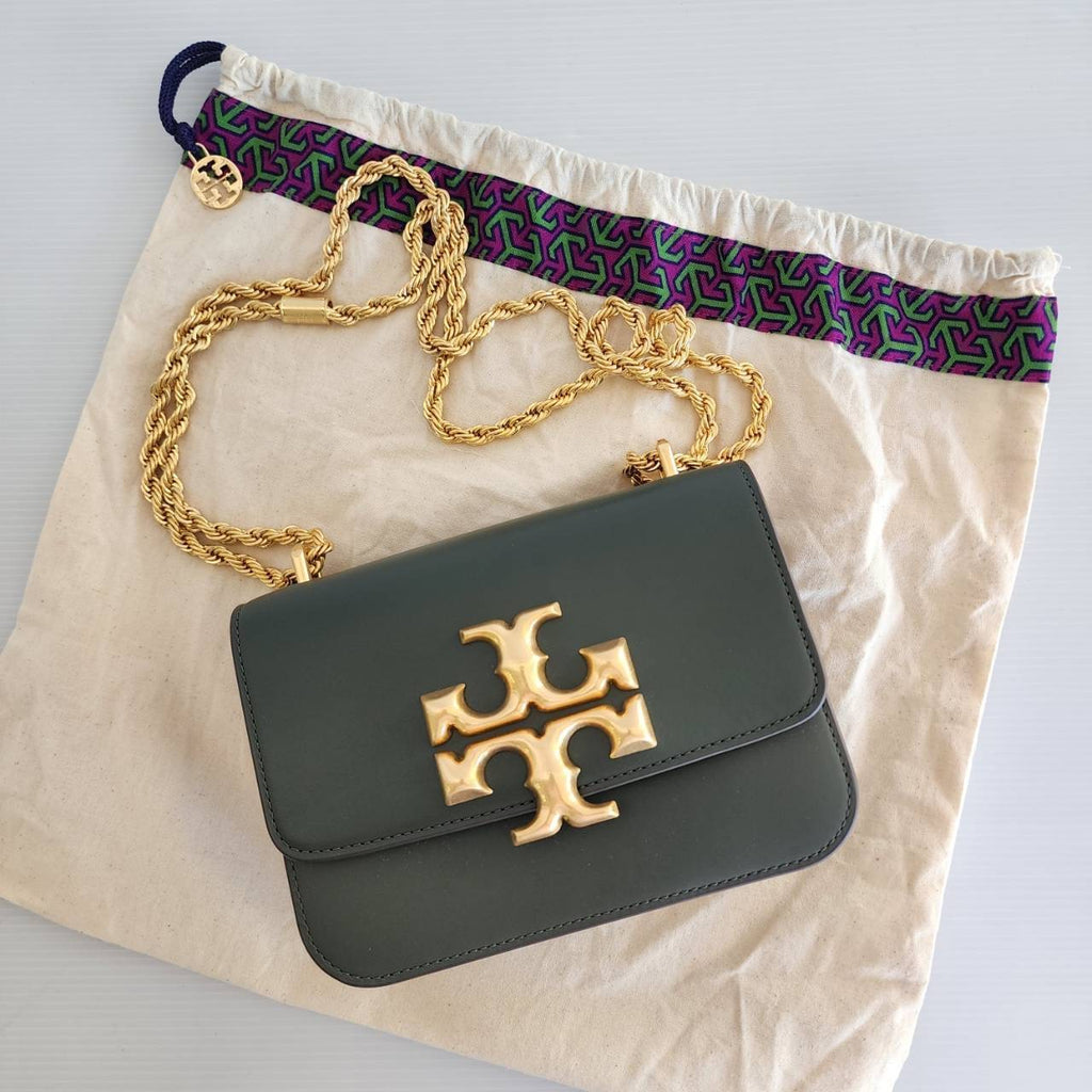 TB Small Eleanor Convertible Shoulder Bag Dark Ivy 117603/759