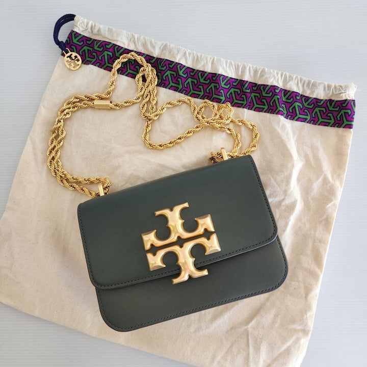 TB Small Eleanor Convertible Shoulder Bag Dark Ivy 117603/759