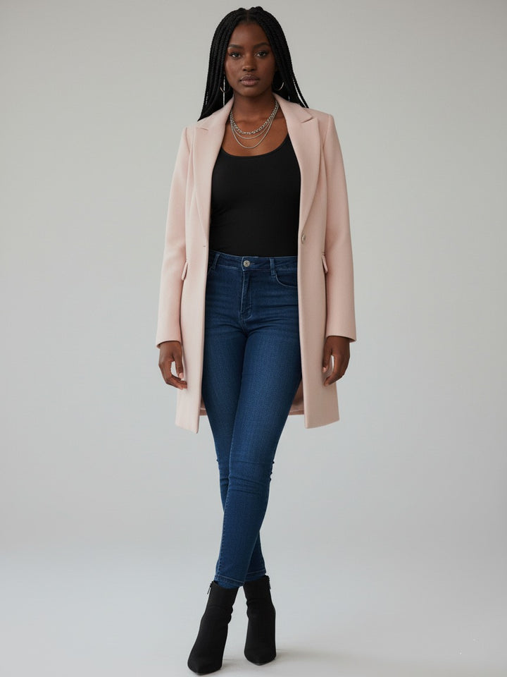 Primark Ladies Mid Long Double Button Coat