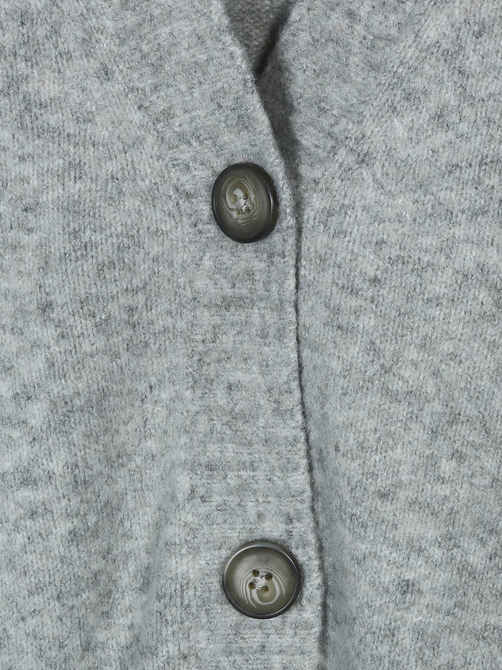 Primark Ladies V Neck Cardigan 84104 (Grey)