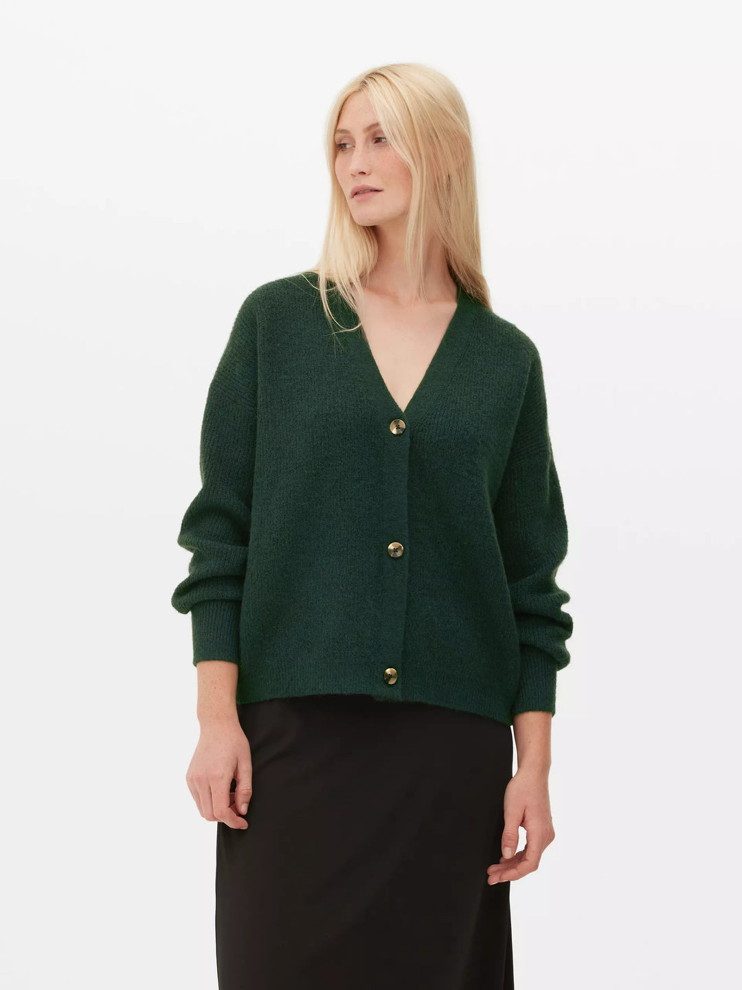 Primark Ladies V Neck Cardigan 4416803 (Green)