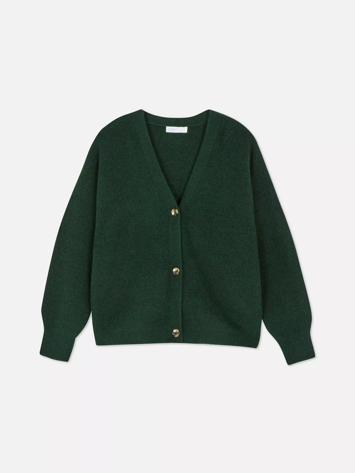 Primark Ladies V Neck Cardigan 4416803 (Green)