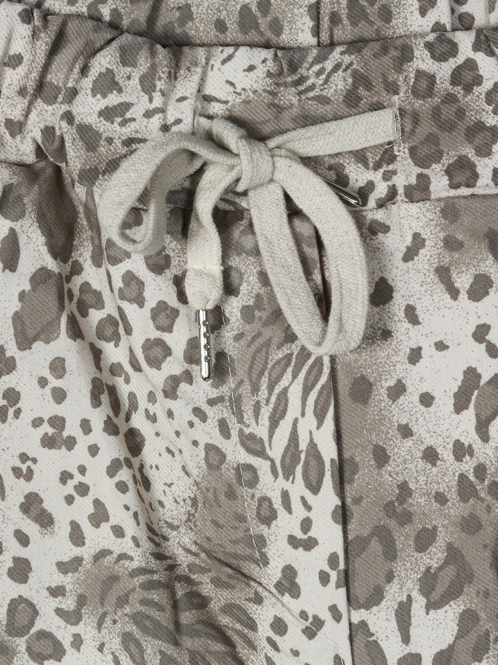 Glossy Uk Trouser Leopard Print