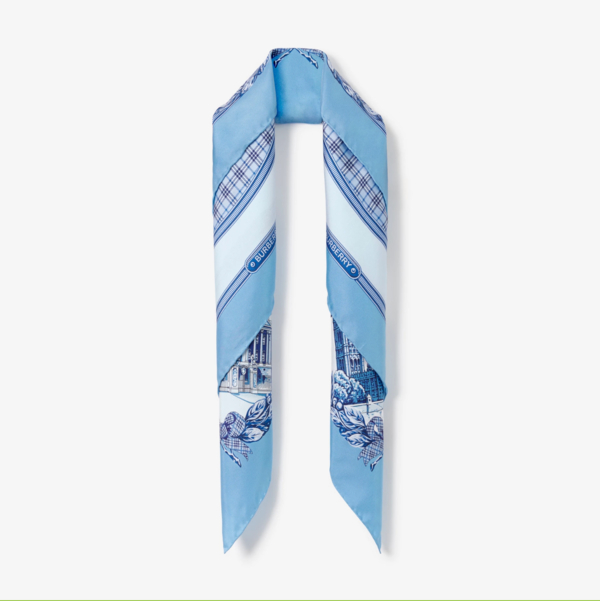 BRBY Ladies Silk Scarfs AC23000960 (Blue)