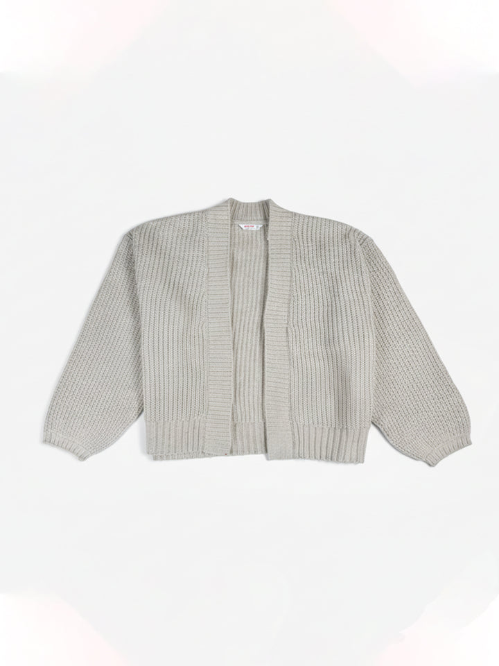 Any Day Ladies Front Open Cardigan (Fawn)