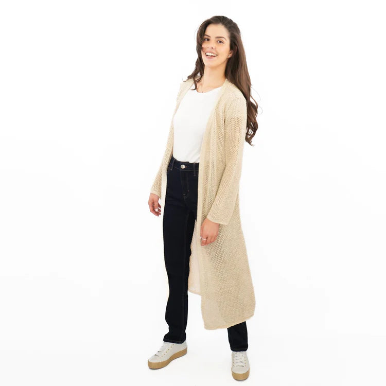 M&S Ladies Autograph Long Line F/O Cardigan