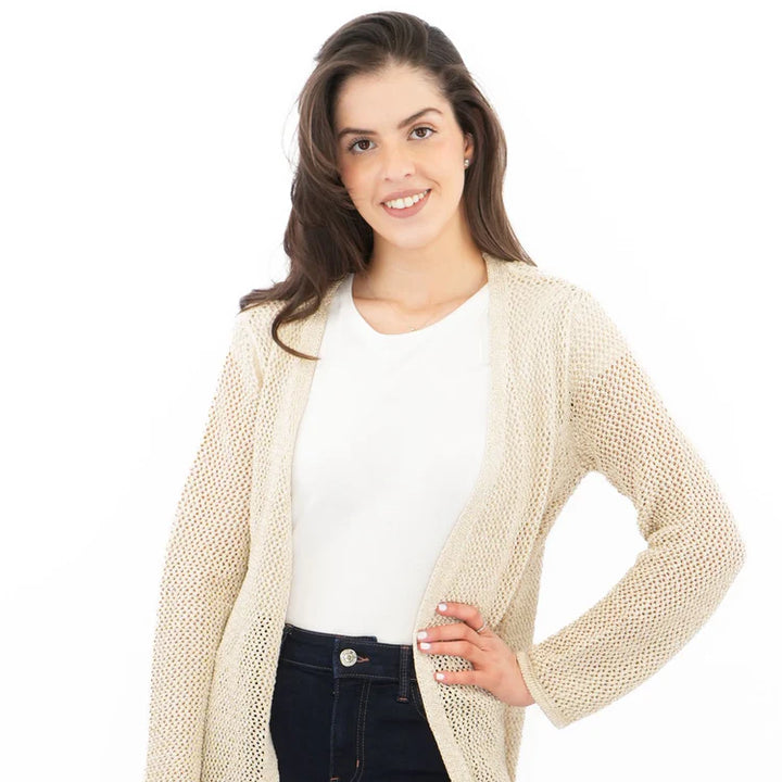 M&S Ladies Autograph Long Line F/O Cardigan