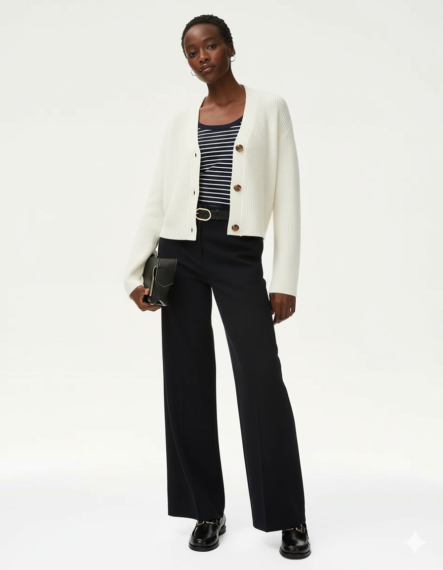 M&S Ladies Cardigan (Off White)