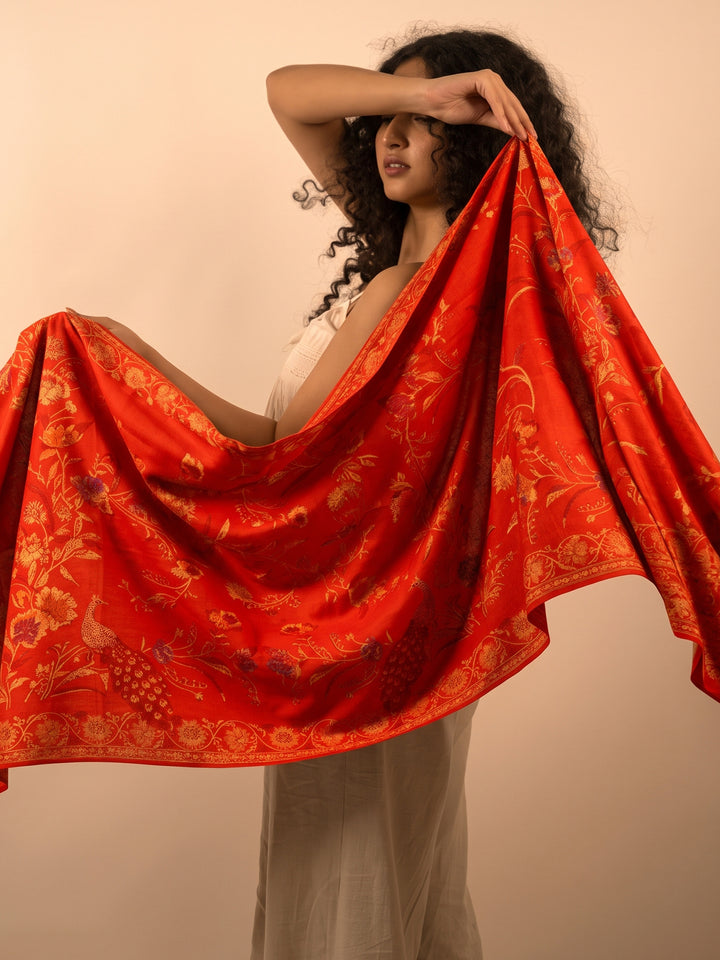 HS Mor Kari Kani Pashmina Stole