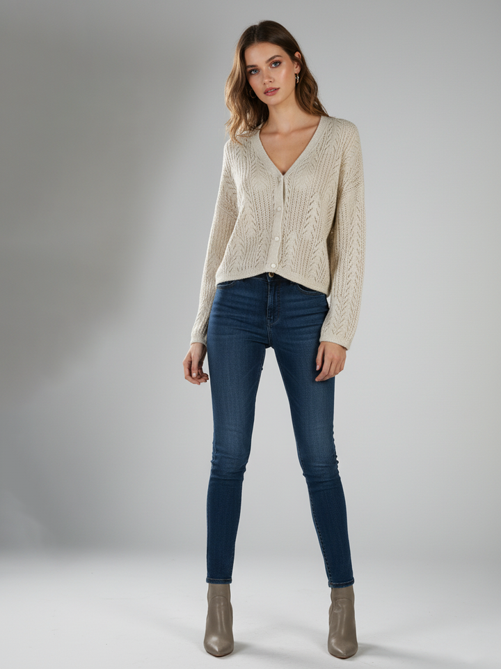 M&S Ladies Cotton blend Crochet Jumper & Cardigan