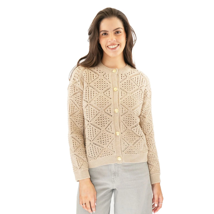 M&S Ladies Pointelle Knitted Cardigan