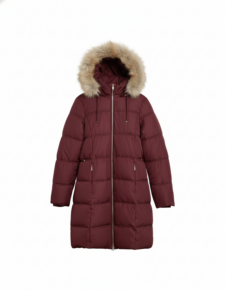 M&S Ladies Thermo Warmth Mid Long Hooded Puffer Jacket T49/4609