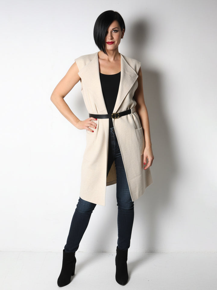 Glossy Ladies S/L F/O Belted Jersey 8496