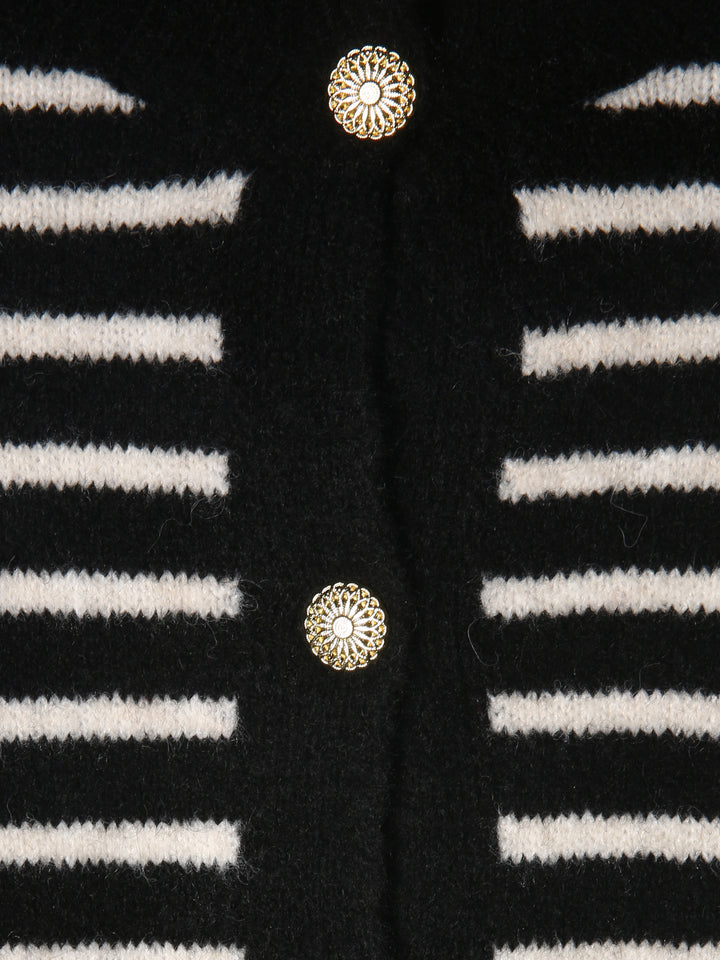 Glossy Ladies L/S Cardigan 8566 (Black Mix)