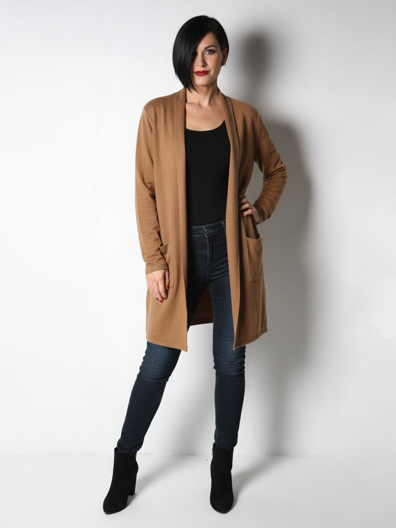 Glossy L/S F/O Long Jersey 8527 (Camel)