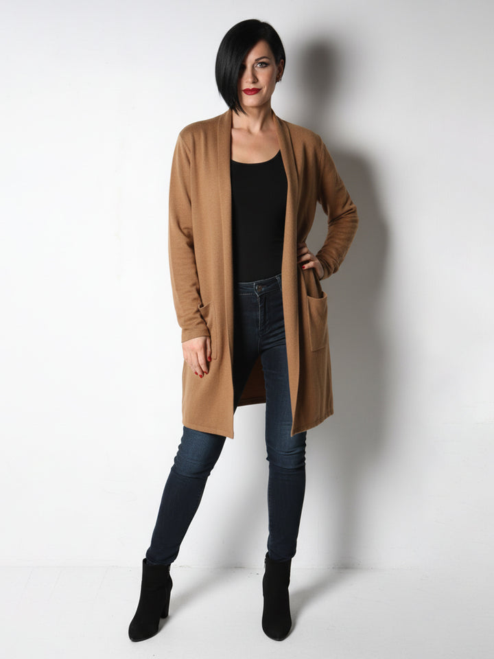 Glossy L/S F/O Long Jersey 8527 (Camel)