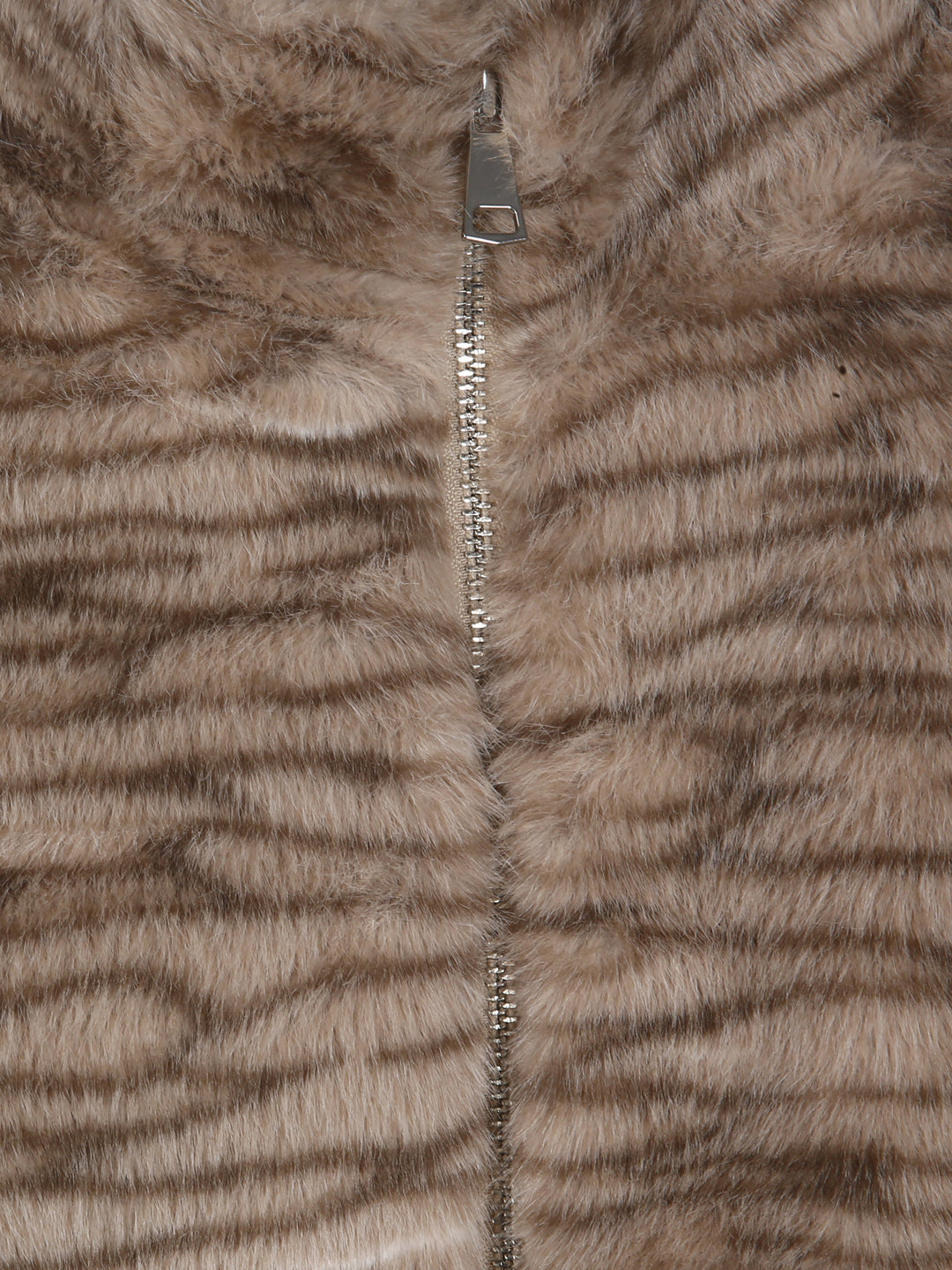Glossy Ladies Fur Zipper