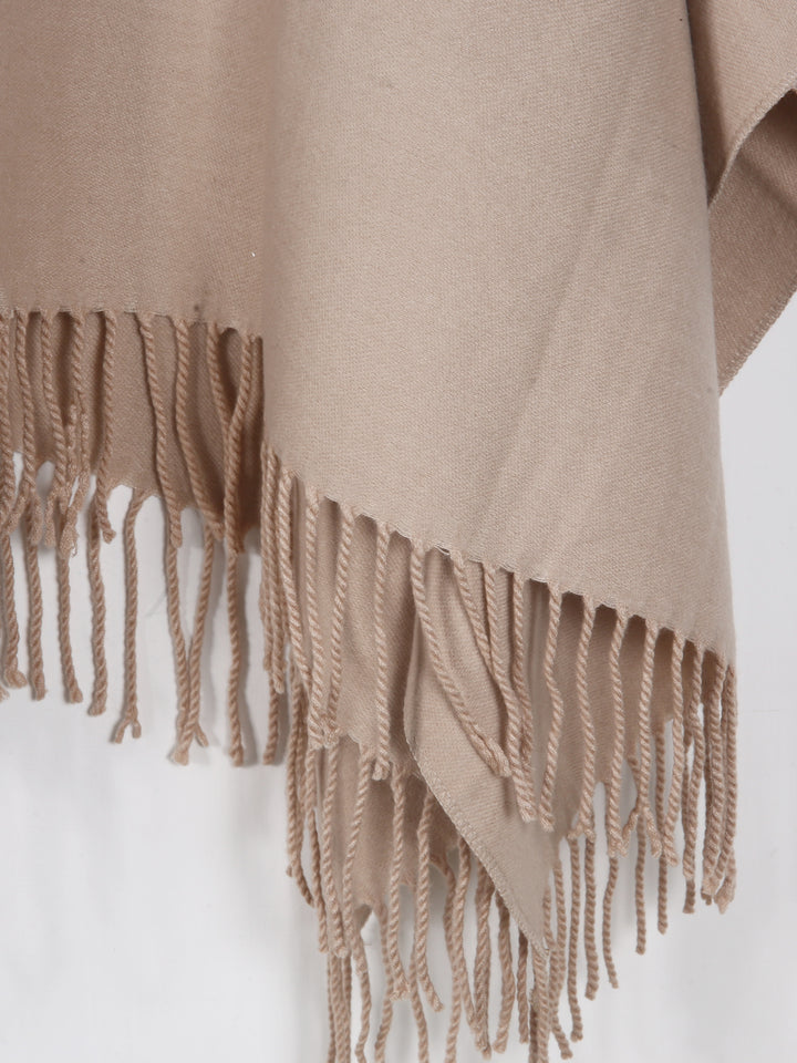 Primark Ladies Reversible Cape shawl 2422602 (Taupe)