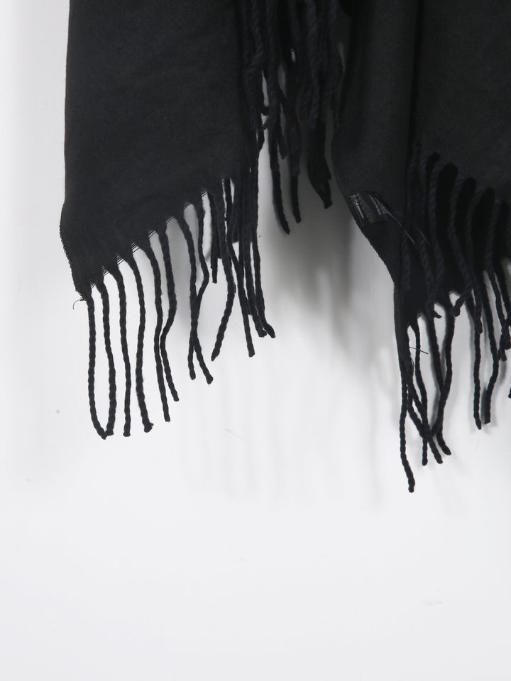 Primark Ladies Reversible Cape shawl 2422602 (Black)