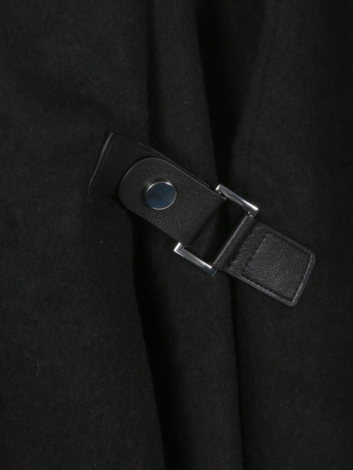 Primark Ladies Reversible Cape shawl 2422602 (Black)