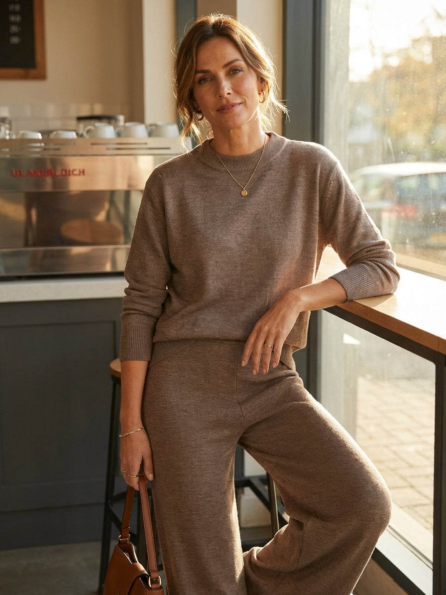 Imported Ladies Co-ord Set 736244 (Beige)