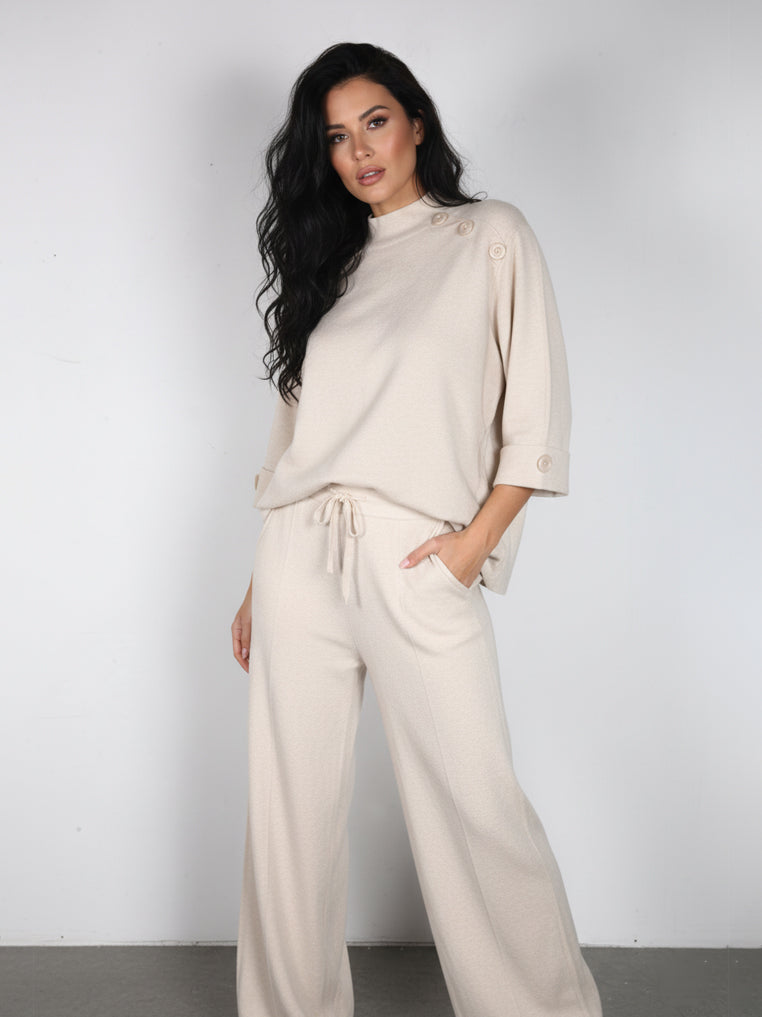 Glossy Ladies Co-ord Set 8550 (Fawn)