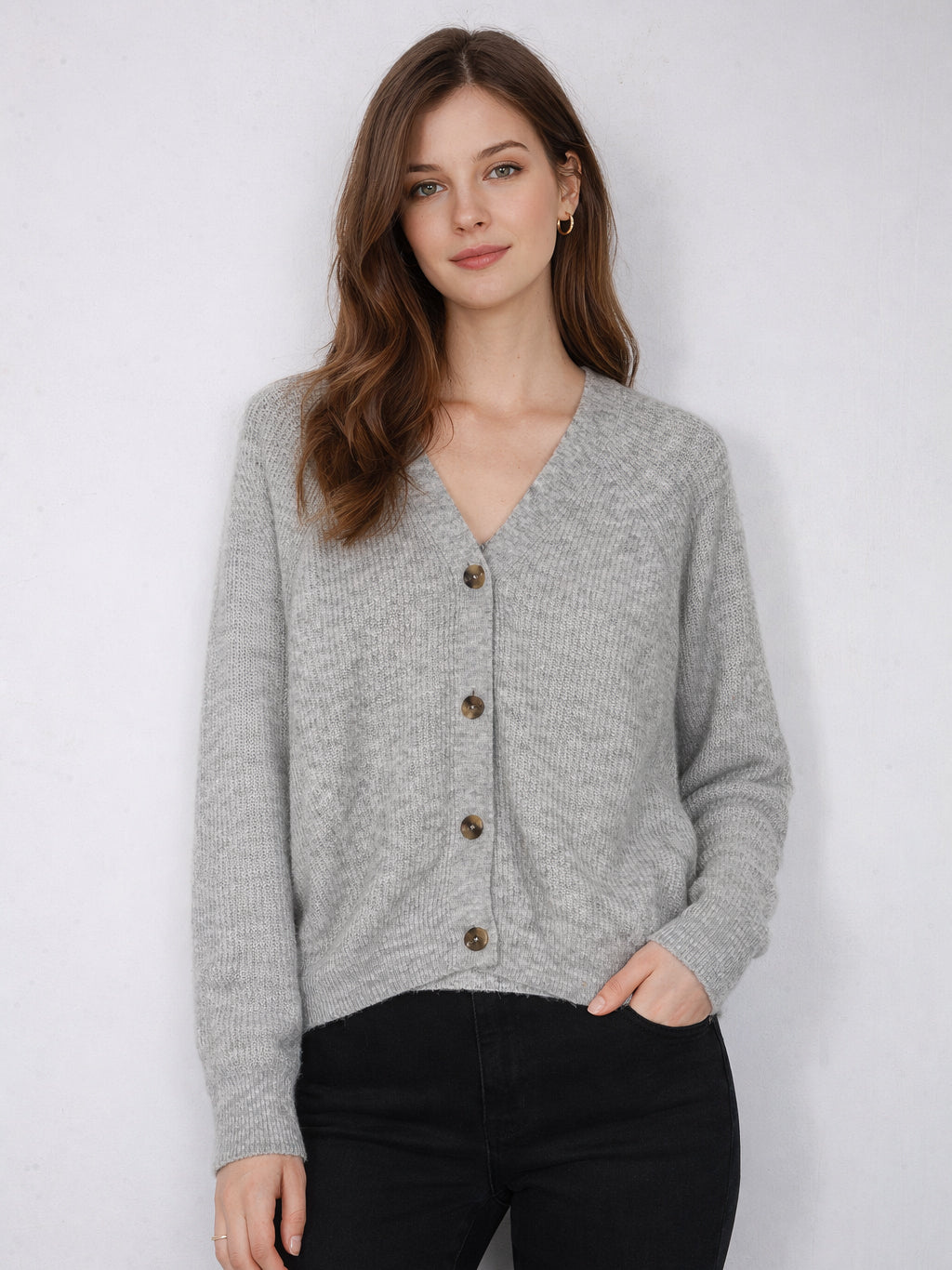 Primark Ladies L/S Cardigan 991074606 (Grey)