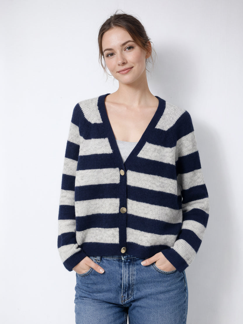 Primark Ladies L/S Cardigan 991074606 (Navy Mix)