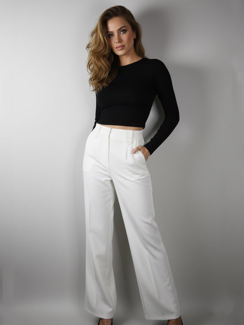 SERRA Park Ladies Dress Pant Double Button