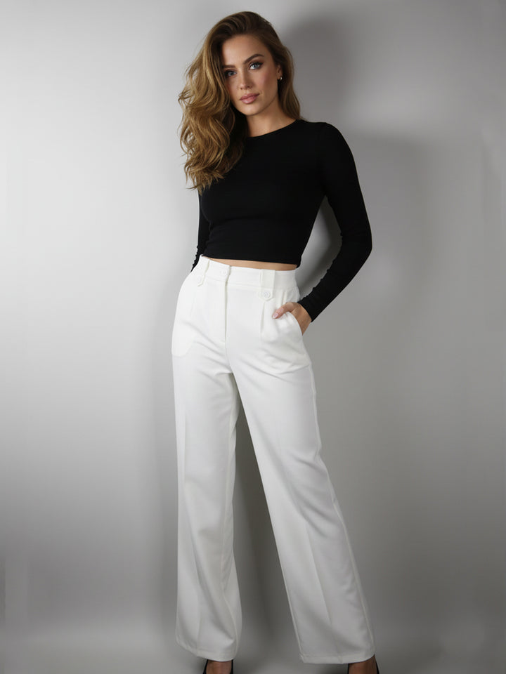 SERRA Park Ladies Dress Pant Double Button