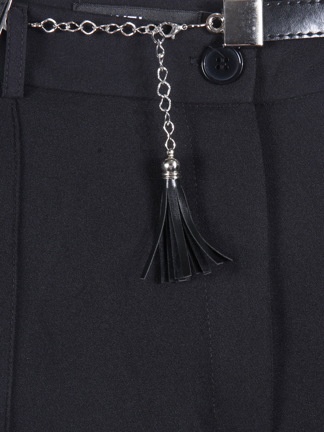 Hayel Ladies Dress Pant With Belt (Black)