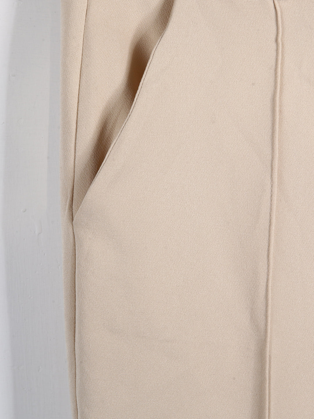 Hayel Ladies Dress Pant With Belt (Cream)