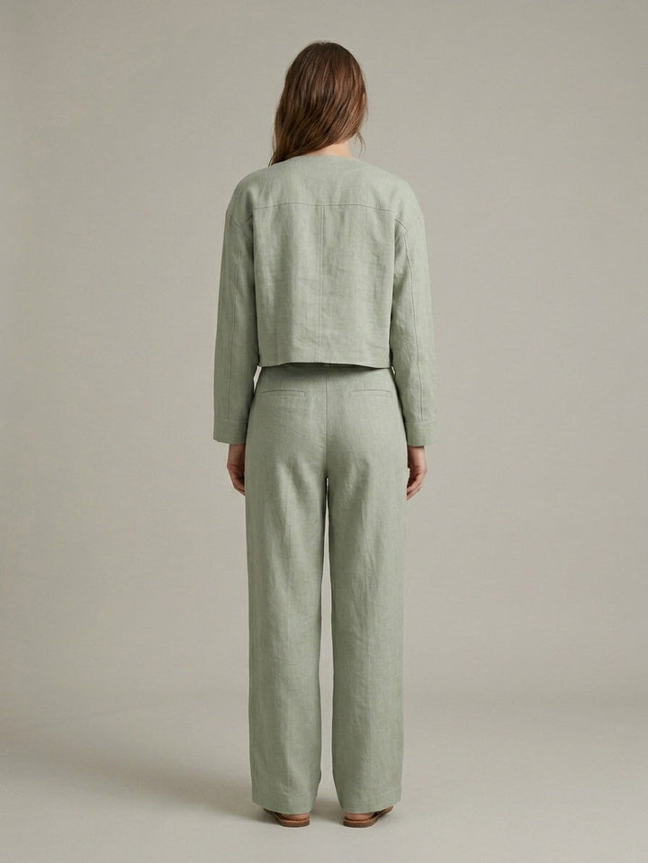 Natural Linen Blend Co-Ord Set