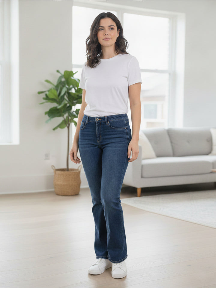 M&S Ladies Eva Boot Cut Short Jeans