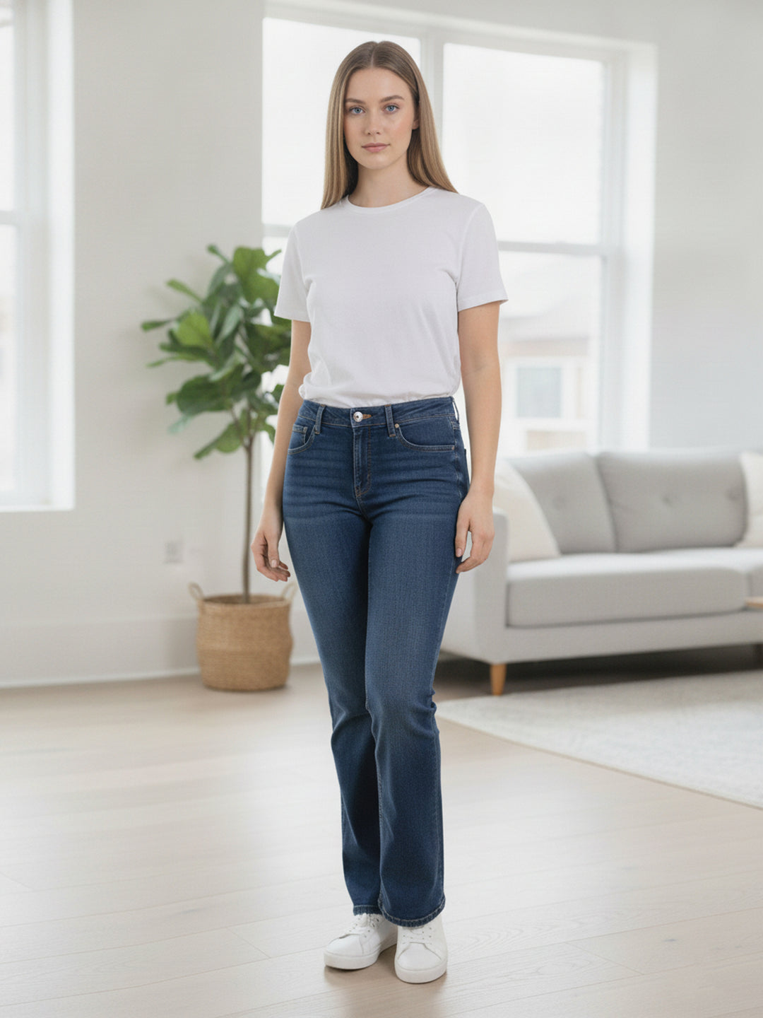 M&S Ladies Eva Boot Cut Regular Jeans