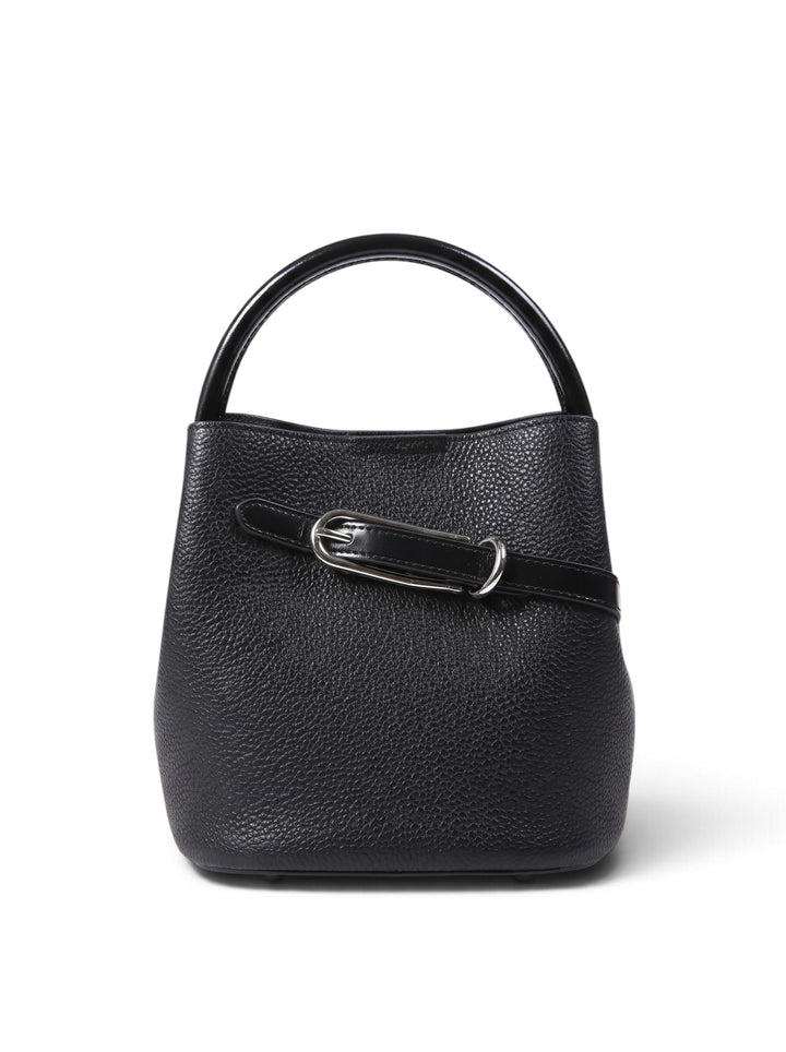 Imported Faux Leather Bucket Bag With Pouch KC86-2727
