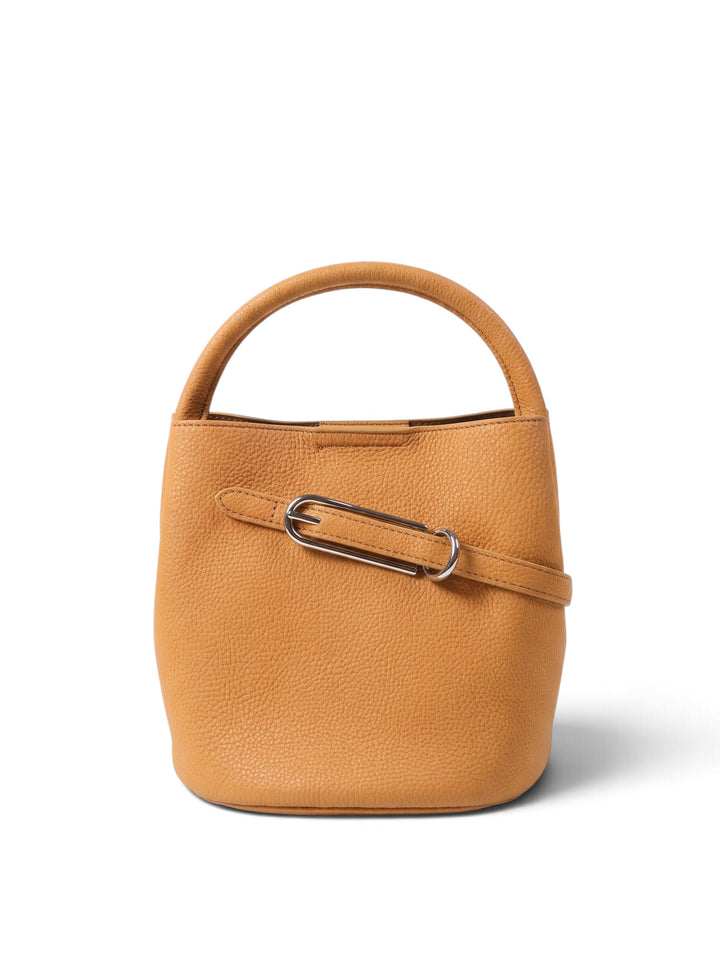 Imported Faux Leather Bucket Bag With Pouch KC86-2727
