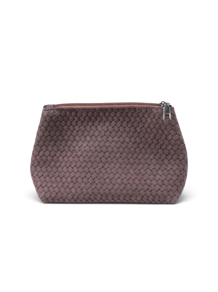 Imported Woven Style Basket Tote Bag With Pouch KC86-3379