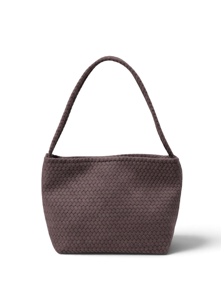 Imported Woven Style Basket Tote Bag With Pouch KC86-3379