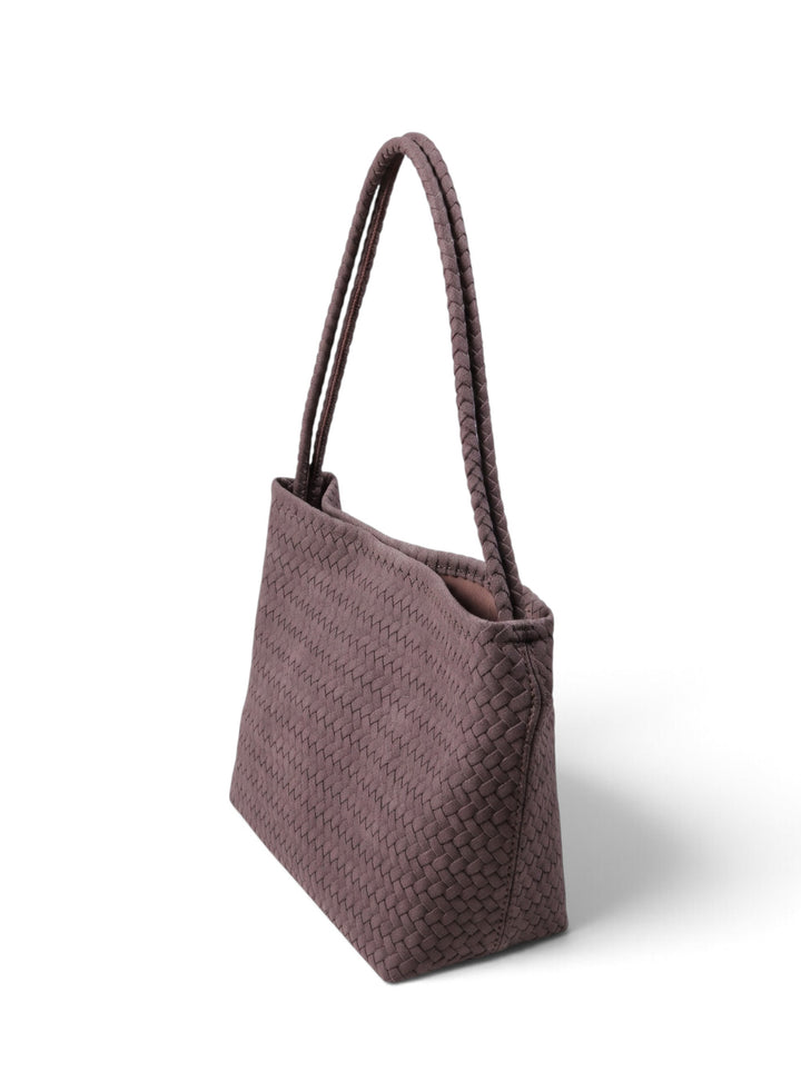 Imported Woven Style Basket Tote Bag With Pouch KC86-3379