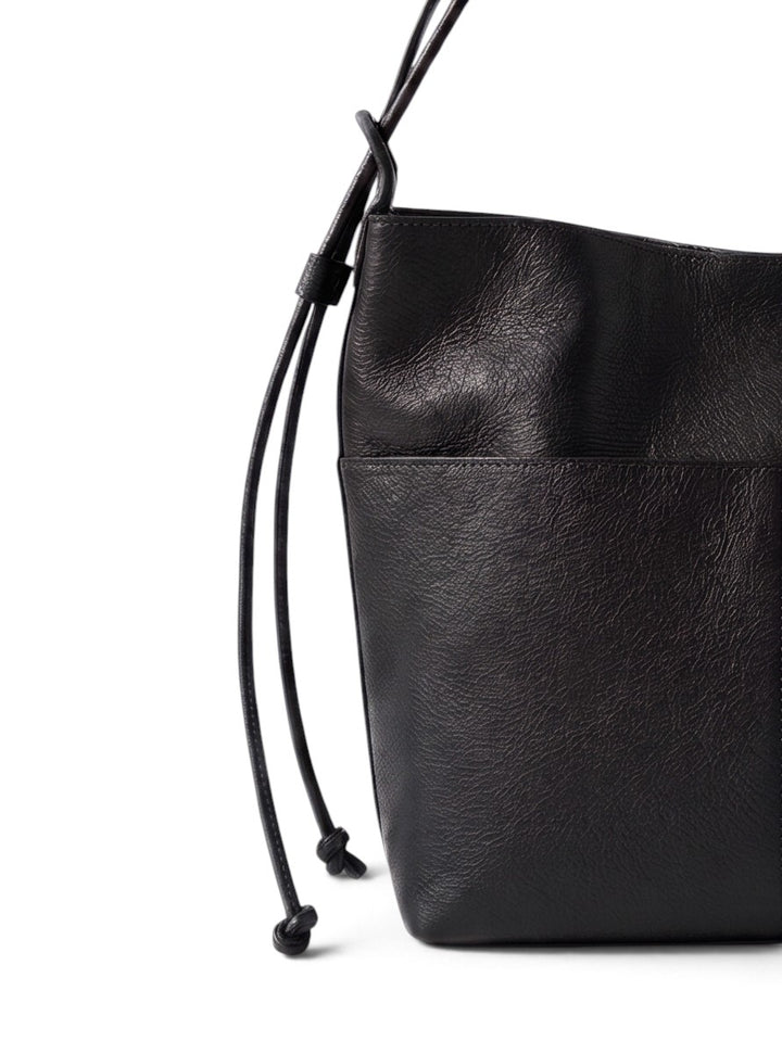 Imported Pu Leather Bucket Tote Bag With Pouch KC86-77233