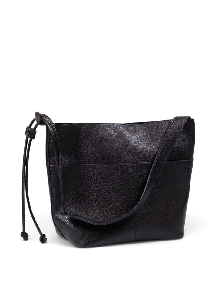 Imported Pu Leather Bucket Tote Bag With Pouch KC86-77233
