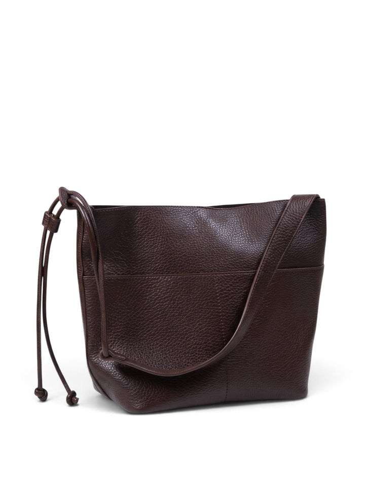 Imported Pu Leather Bucket Tote Bag With Pouch KC86-77233