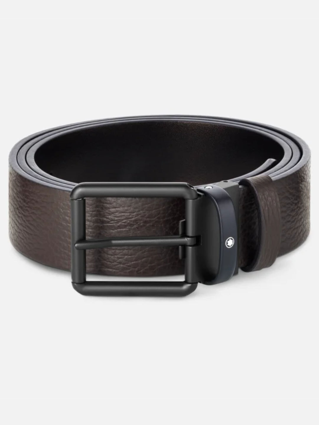Brown/Black 35 mm Reversible Leather Belt MB131187