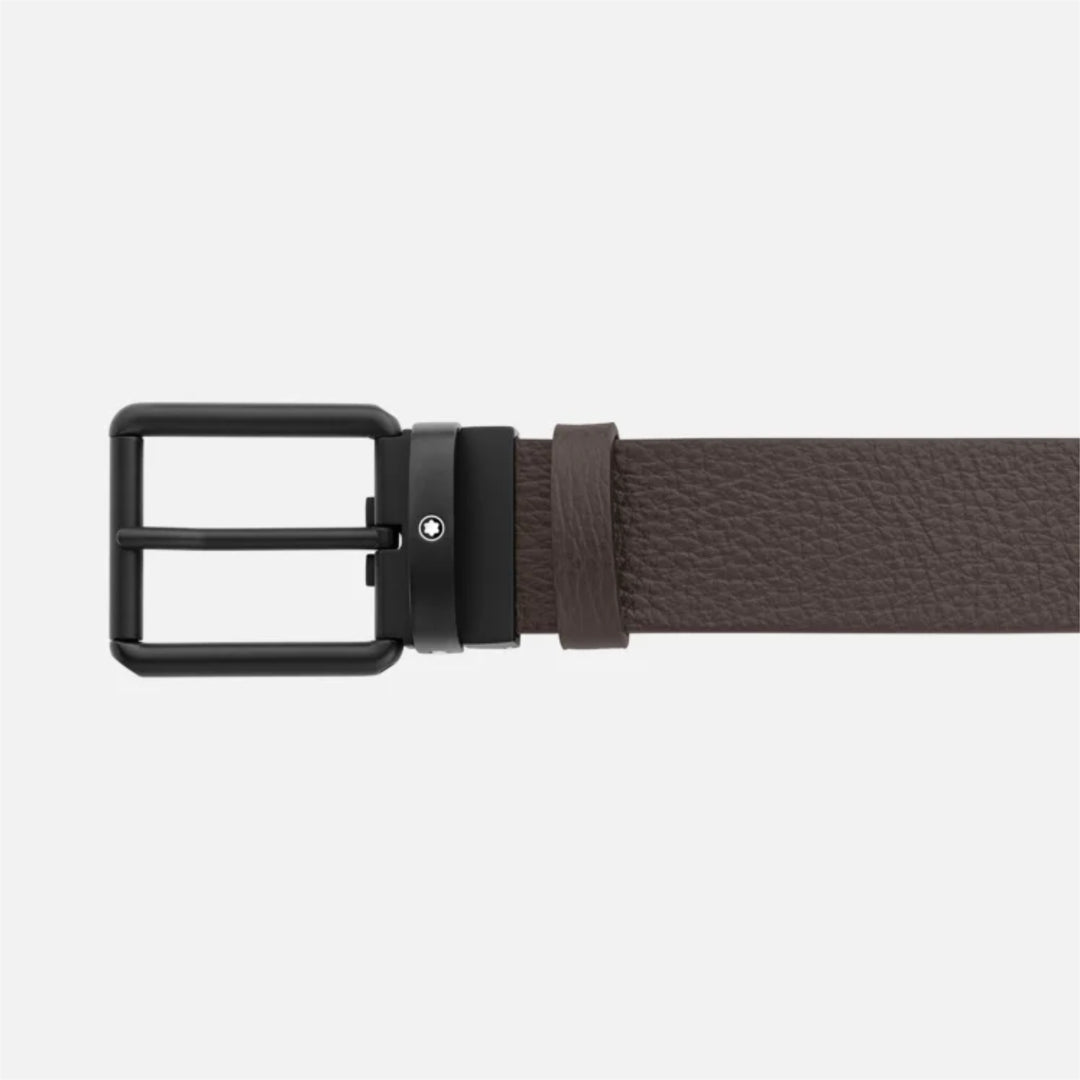 Brown/Black 35 mm Reversible Leather Belt MB131187