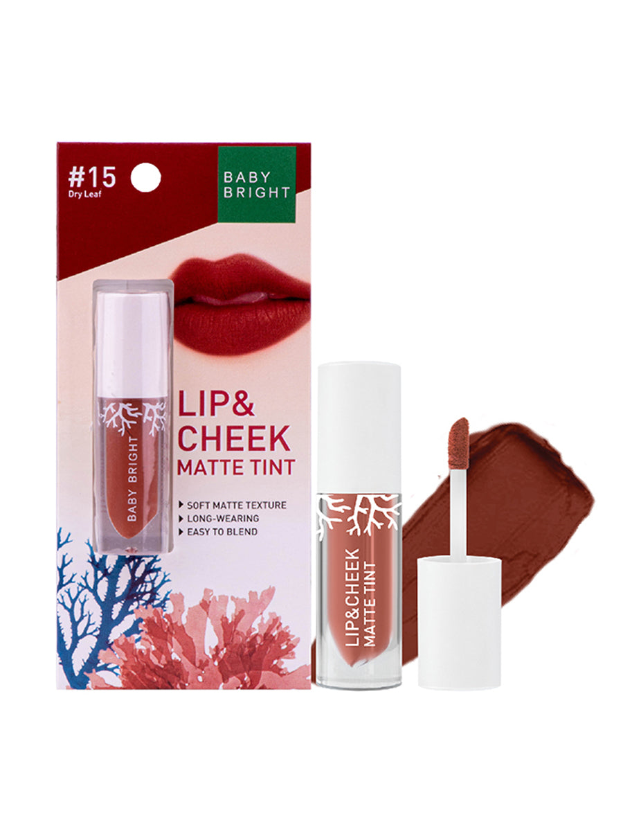 Baby Bright Lip & Cheek Matte Tint 2.4g 15 Dry Leaf (Thai)