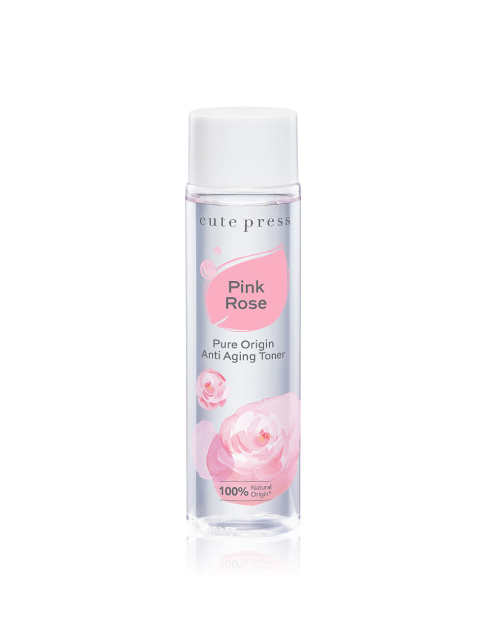 Cute Press Pink Rose Pure Origin Anti-Aging Toner 250Ml (Thai)