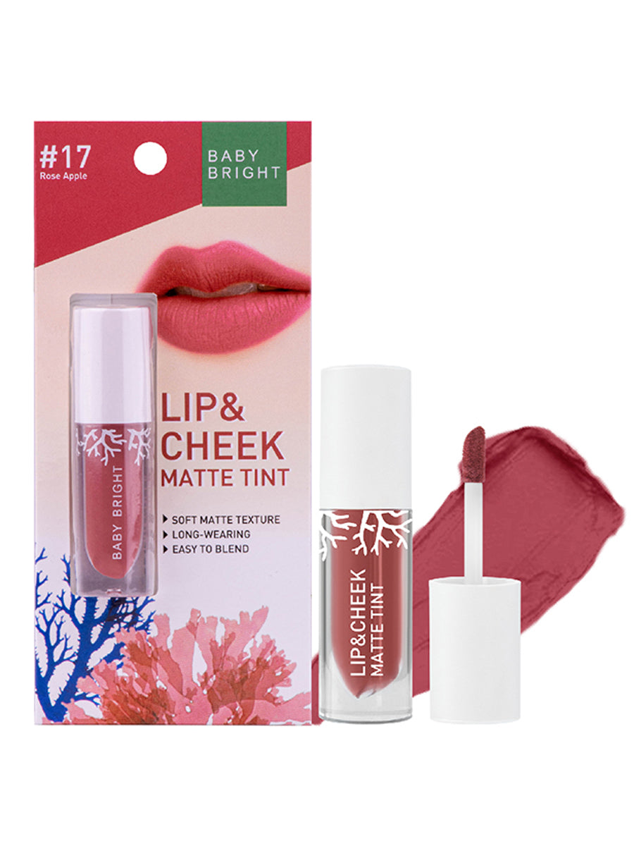 Baby Bright Lip & Cheek Matte Tint #17 Rose Apple 2.4g (Thai)